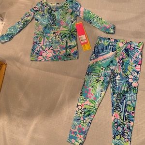 Lily Pulitzer Girls Pajamas Size 2